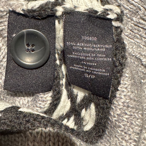 SANSARA Wool blend knit cardigan sweater Small oversized fit - Picture 13 of 13